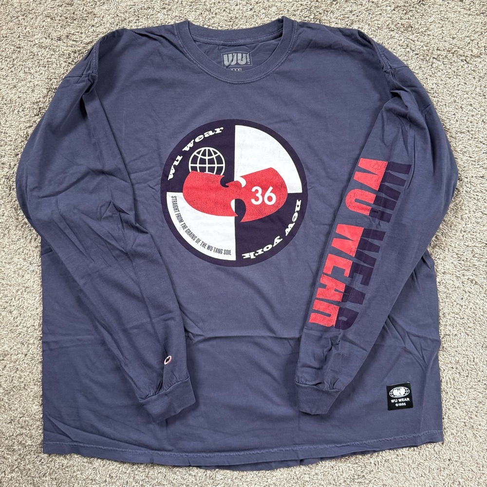 🔴Wu-Wear Shirt Size 3XL WuTang Longsleeves Split Quadrant Gza Ghostface Killah